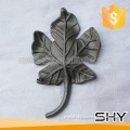 new arrival wrought iron leaves, cast iron components